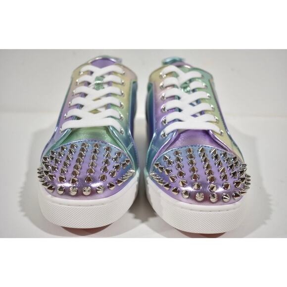 Christian Louboutin Mens Spike Flat Licorne Low Sneaker - Size 8.5 - Picture 4 of 8